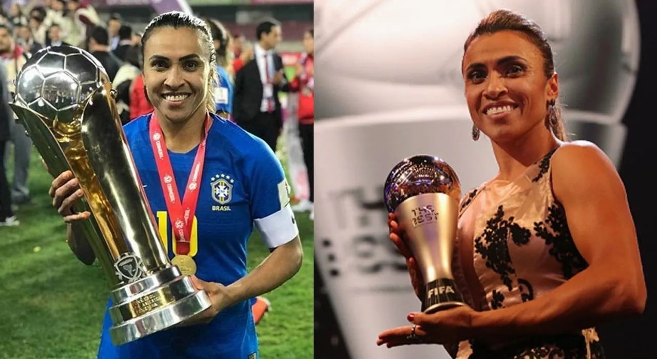 Marta Vieira, ganadora 6 veces del Balón de Oro. 